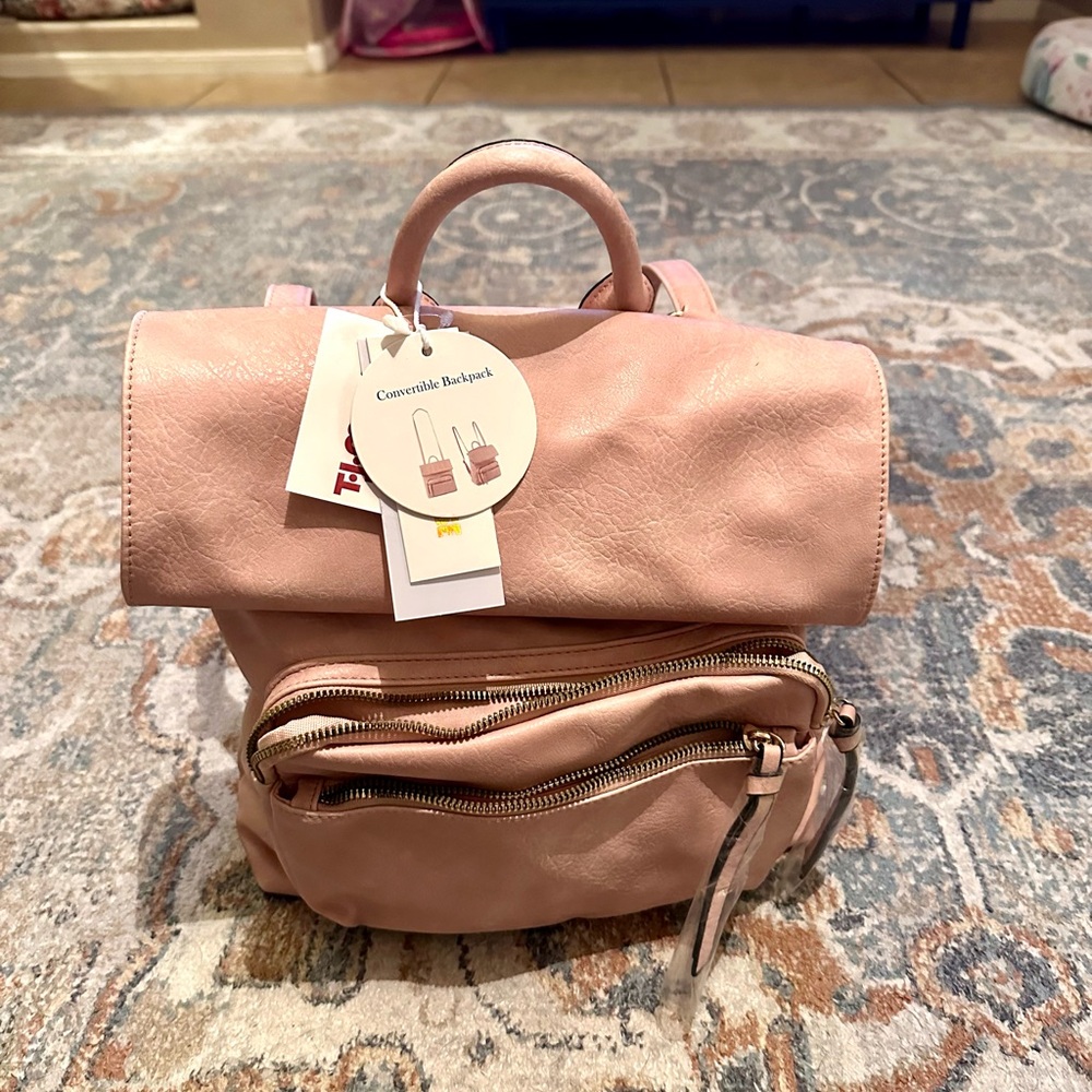 *NWT*‎ Pink Women's Convertible Handbag / Backpack